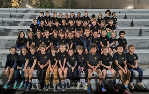 Distribution des maillots et photo des enfants